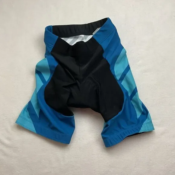 Champion System Padded Cycling Shorts Women's Medium Blue Black Bicycle Shorts - Picture 2 of 9